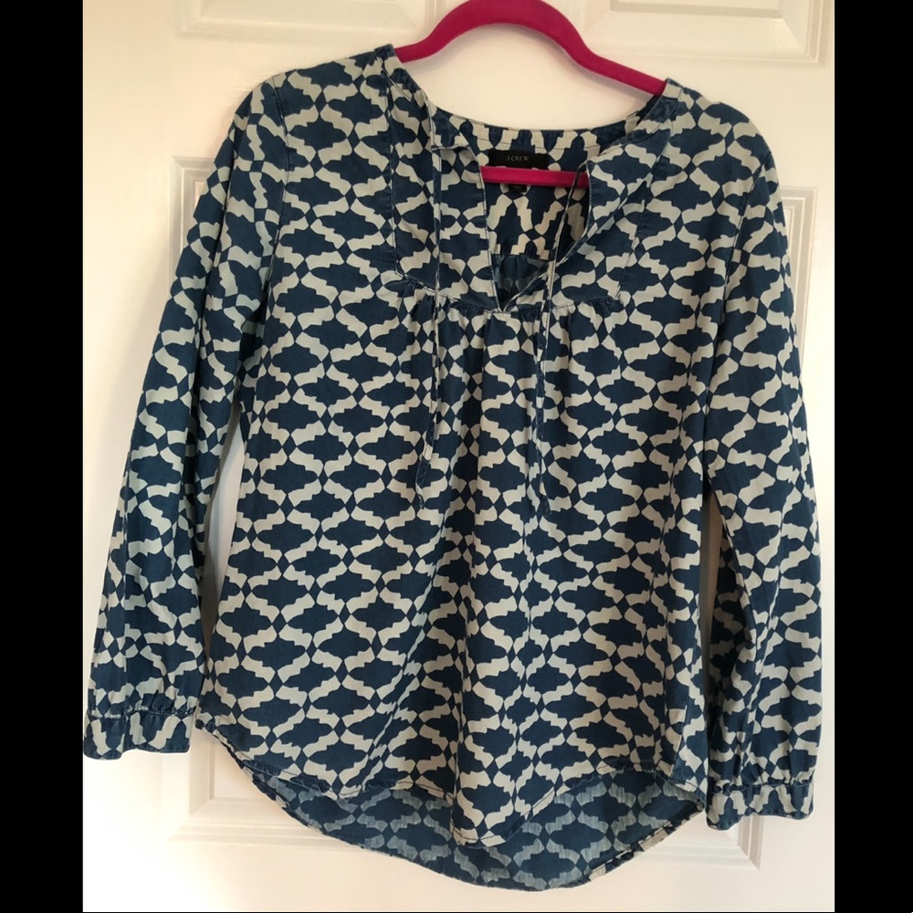 J. Crew Chambray Tunic Size 6